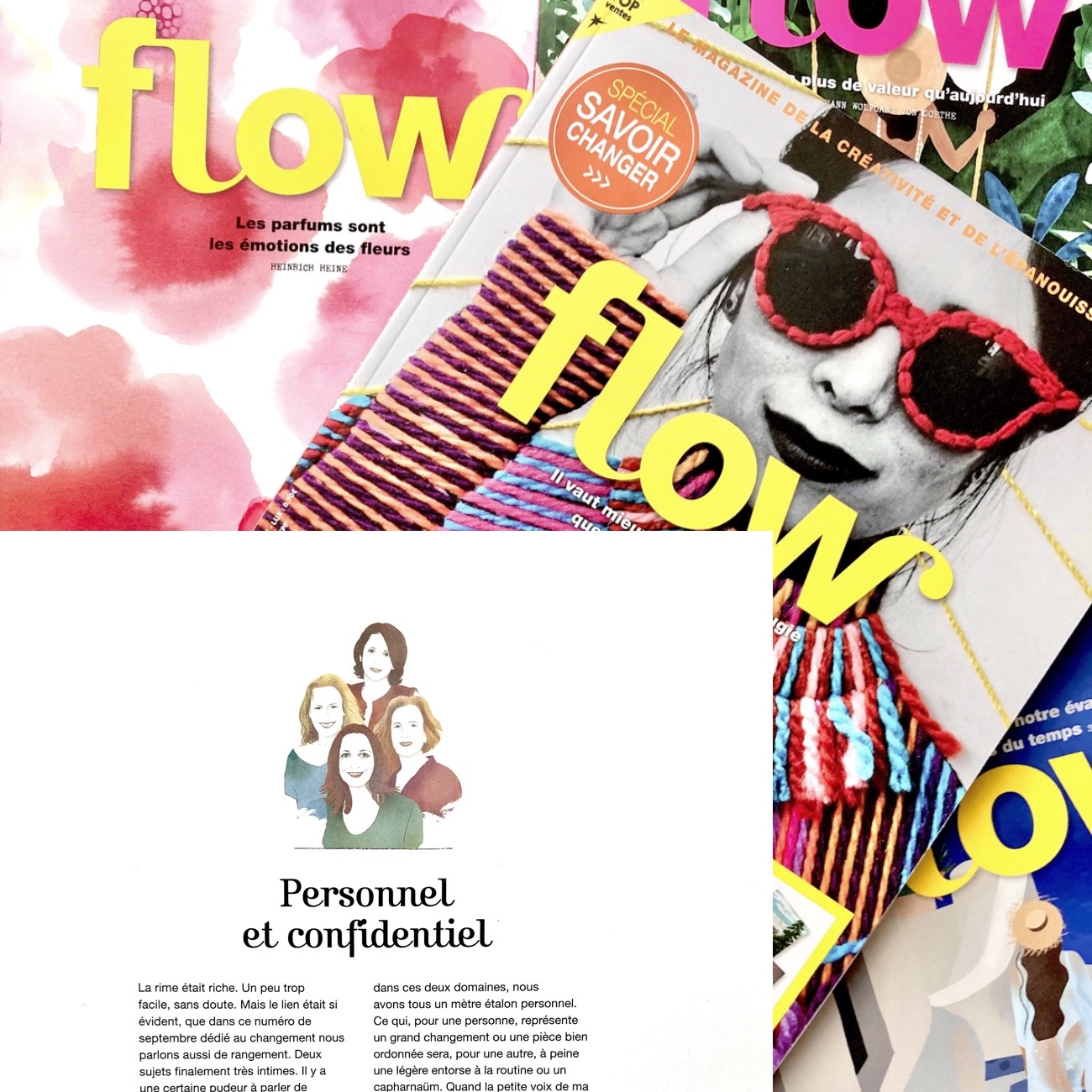 Edito Flow magazine par MéBé studio