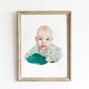 portrait personnalisé bébé