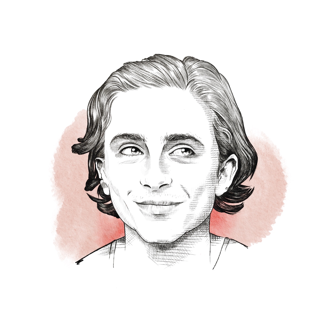 Portrait de Timothée Chalamet par MéBé illustratrice freelance