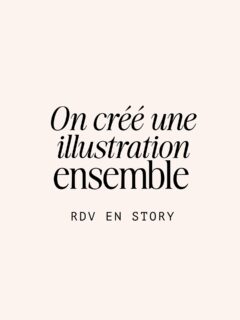 Et si on co-créait une illustration ensemble ?

Ce n’est pas un tuto que je vous propose mais d’être mes commanditaires pour une nouvelle illustration dont vous pourrez suivre la création de bout en bout. (Rien ne vous empêche de la créer également de votre côté 😉)

L’objectif : vous montrer les coulisses de mon métier et répondre à vos questions par la même occasion (c’est plus sympa qu’en DM). 

Mais surtout m’amuser sur une création façon « cadavre exquis » puisque vous me donnerez vos idées à chaque étape !

Les étapes ? Parlons-en rapidement car oui il y a des étapes à passer avant d’avoir notre illustration terminée 
1 : le brief (le thème, le format et la destination de l’illustration) 
2 : les recherches 
3 : la composition / le croquis
4 : la palette de couleurs
5 : le croquis au propre et la mise en couleurs
6 : les modifications/retouches
7 : scan et nettoyage informatique 
8 : mise en page et mockup

Bref, on a du pain sur la planche !

Ah oui, si je ne vous l’ai pas encore dit, tout se passe en story et quand nous serons prêts je posterai notre co-création ici.

On se retrouve en story ?