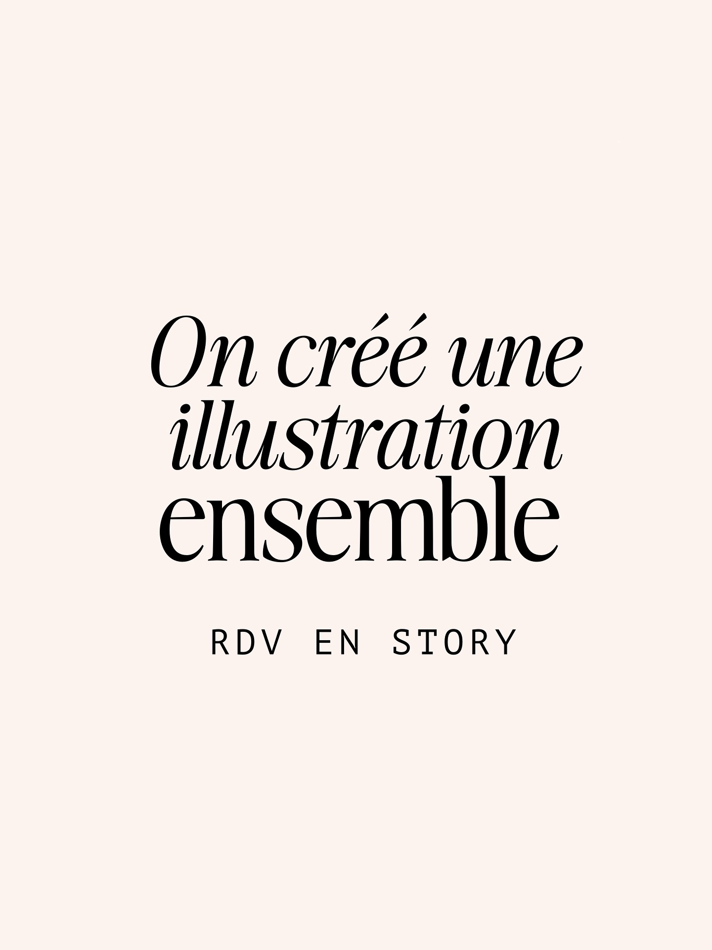Et si on co-créait une illustration ensemble ?

Ce n’est pas un tuto que je vous propose mais d’être mes commanditaires pour une nouvelle illustration dont vous pourrez suivre la création de bout en bout. (Rien ne vous empêche de la créer également de votre côté 😉)

L’objectif : vous montrer les coulisses de mon métier et répondre à vos questions par la même occasion (c’est plus sympa qu’en DM). 

Mais surtout m’amuser sur une création façon « cadavre exquis » puisque vous me donnerez vos idées à chaque étape !

Les étapes ? Parlons-en rapidement car oui il y a des étapes à passer avant d’avoir notre illustration terminée 
1 : le brief (le thème, le format et la destination de l’illustration) 
2 : les recherches 
3 : la composition / le croquis
4 : la palette de couleurs
5 : le croquis au propre et la mise en couleurs
6 : les modifications/retouches
7 : scan et nettoyage informatique 
8 : mise en page et mockup

Bref, on a du pain sur la planche !

Ah oui, si je ne vous l’ai pas encore dit, tout se passe en story et quand nous serons prêts je posterai notre co-création ici.

On se retrouve en story ?