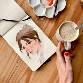 Je continue mon #100headschallenge dans ce carnet. Voici le numéro 9/100 

Ce week-end j’ai suivi un super cours de dessin en extérieur : il s’agissait de dessiner vite et de commencer par dessiner la lumière. Je garde ca en tête pour mes prochaines pages… 

Pas souvent que je suive un cours donc j’étais ravie. On a dessiné la ville à la façon des urban sketchers mais avec des stabilos fluo c’était génial à tester.

Hâte de faire un portrait avec ces techniques !