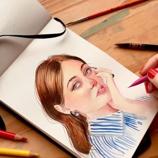 Comme j’ai hâte de vous parler de mes projets pro de 2026 mais hélas ce n’est pas pour tout de suite … ce sont des projets très longs. 

D’un autre côté c’est plutôt bien pour ma petite entreprise d’avoir des projets à long terme : ils me permettent une année plus sereine. 

Et en attendant je continue de vous partager ici mon carnet de portraits ! Voici ma page 18.

En vous souhaitant un très bon week-end 🌈

#watercolorpainting #portraitaquarelle #portraitpainting #100headschallenge 18/100