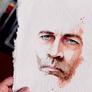 Les portraits minimalistes, juste un focus sur sur les 👀 , sont ceux que je préfère.

#portraitaquarelle #watercolorpainting #watercolorportrait #portraitpainting #portraitart