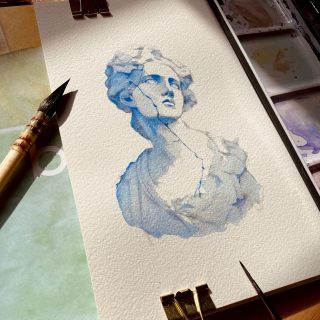 Jour 2 de mon challenge inktober

Qu’est ce que ce challenge ? Facile : pendant tout le mois d’octobre, 1 jour = 1 mot = 1 portrait à l’aquarelle 

Le mot du jour est « relique » 

Une aquarelle plus rapide, monochrome, mais plutôt jolie non ? (🤭oui je m’auto congratule😂)

Pinceau « artisti » taille 1 et papier aquarelle : @boesnerfrance 

#inktober #relic #statue #aquarellepainting