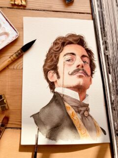 Challenge @Inktober jour 23 !
Le mot du jour est « Élégant »

J’ai choisi un homme à nouveau pour avoir un peu plus d’hommes sur mon feed !

Je suis très contente du résultat mais ce genre de portrait est beaucoup trop long à réaliser pour un inktober, je ne peux pas suivre la cadence…

Mais tanpis si je ne fais pas chaque mot je suis contente de peindre mes portraits a ma manière 😁👍

PS il a un petit côté Jude Law non ? Dans une ambiance Sherlock Holmes 🎩🦯🎻