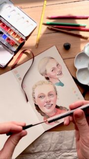 Parée pour les sessions à l’extérieur pendant les vacances !

… quand il fera moins chaud 🥵 ☀️😎

#watercolorpainting #aquarelleart #carnetdevoyage