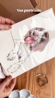 Cette aquarelle originale est bien arrivée dans sa nouvelle maison (merci @laposte )

Elle a rejoint son alter ego poilu 🐾🐕 🖤

Quel bonheur de peindre des animaux en ce moment, merci @santevet pour ces joyeuses commandes 🫶