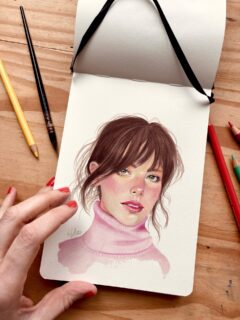 Le petit dernier dans mon carnet. 

Ma collection de Mini Portraits à l’aquarelle s’agrandit et je m’accroche à mon objectif : 100 heads project !

Au suivant !

#100headschallenge #watercolorsketch #sketchbookpages