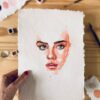 KIT peindre un portrait a l'aquarelle - DIY