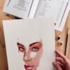 image kit portrait aquarelle