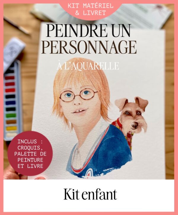 apprendre à peindre à l'aquarelle - kit enfant