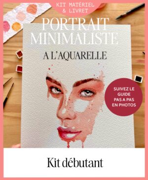 apprendre à peindre un portrait à l'aquarelle - kit DIY