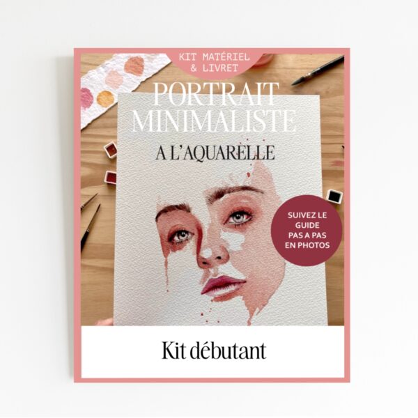 Kit nicole peindre un portrait a l'aquarelle