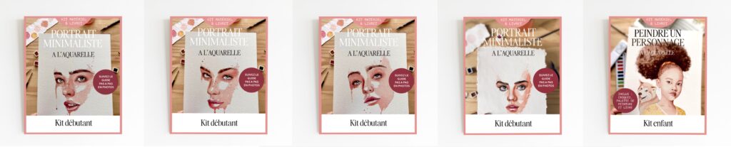 Kits DIY peindre un portrait a l'aquarelle