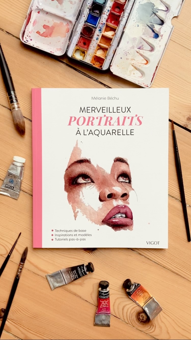 On le feuillette ensemble 

Nouveau livre « Merveilleux portraits à l’aquarelle » aux éditions Vigot ✨
