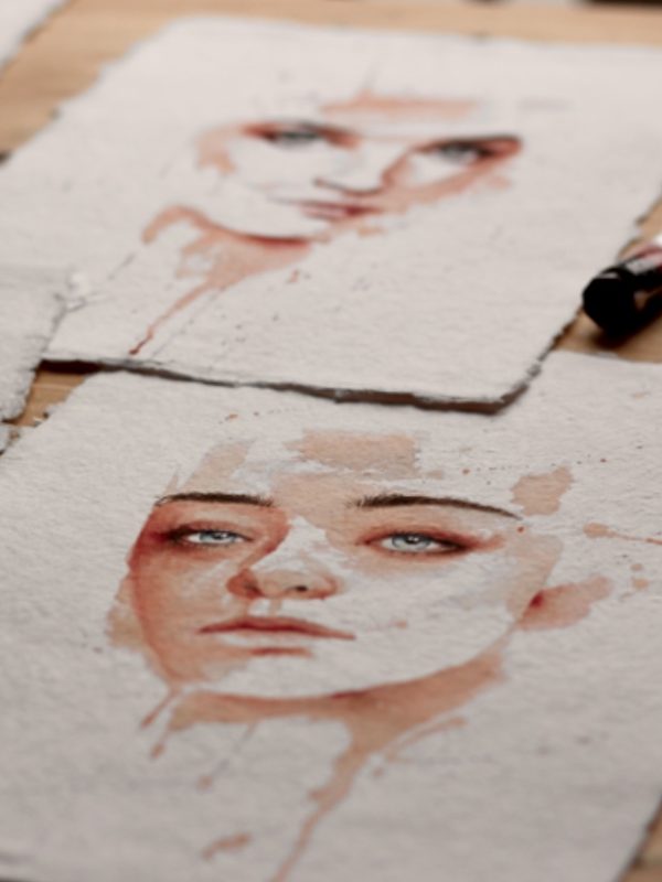 Original watercolor portraits in the A(BS)TTRACTIVE collection by Mere studio